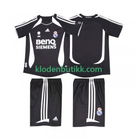 Real Madrid 2006 2007 Barn Retro Borte Fotballdrakt Kortermet